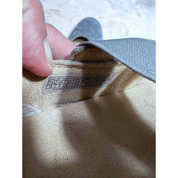 Vionic Shelby Mary Jane gray slip on flat shoe women size 9 - Picture 7 of 9